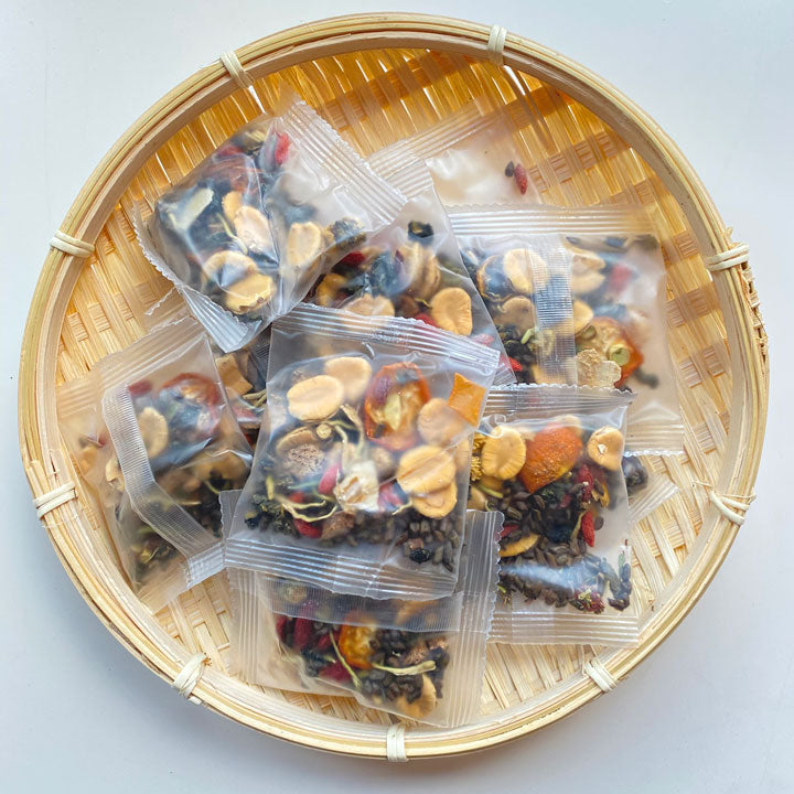金銀花羅漢果菊花金桔茶