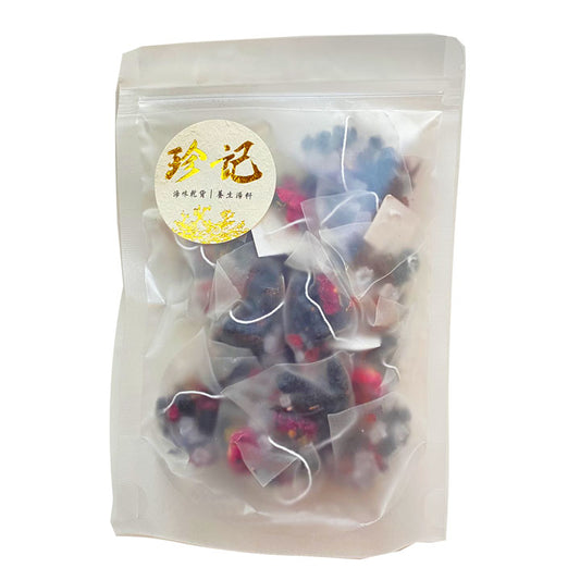 桑葚玫瑰洛神花茶